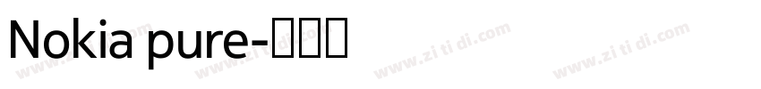 Nokia pure字体转换 Nokia pure字体转换